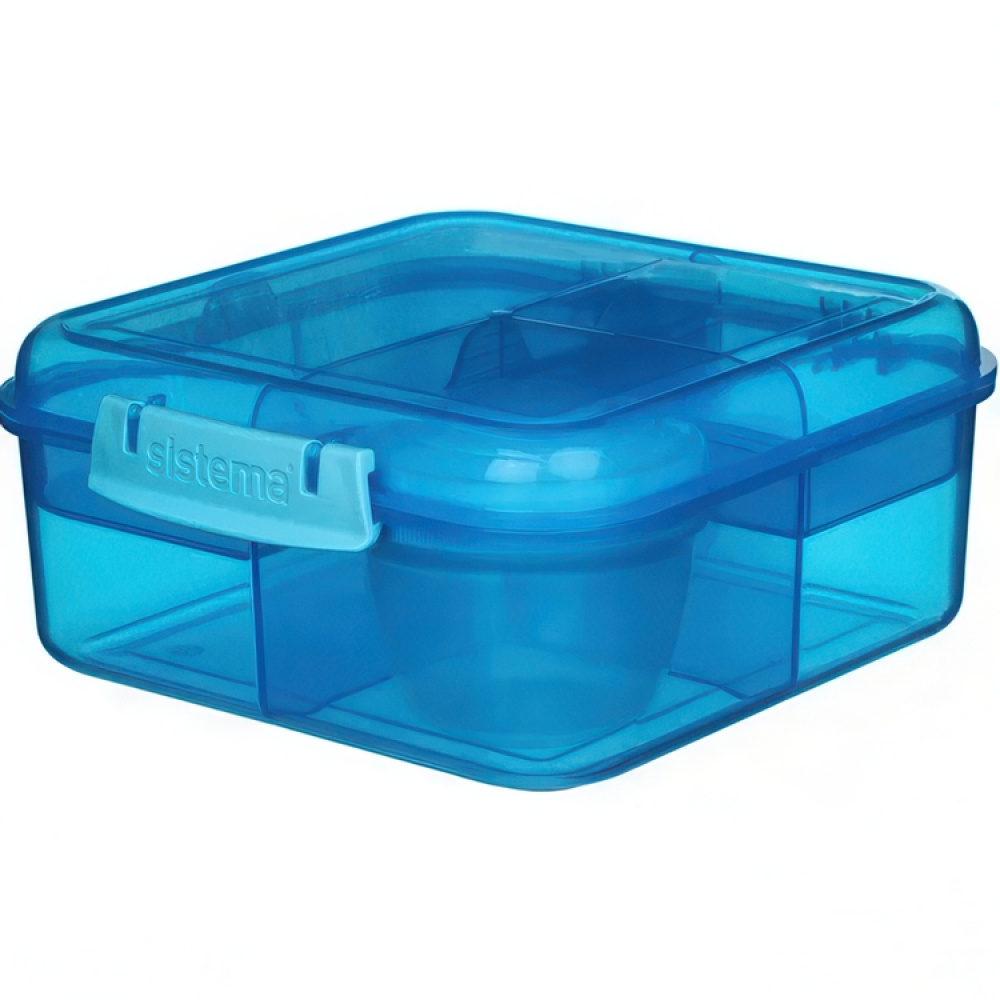 Bentobox med 5 fack och burk 1,25L, Sistema i gruppen Förvaring / Köksförvaring / Matlådor / Lunchlådor och Bento hos SmartaSaker.se (42121)
