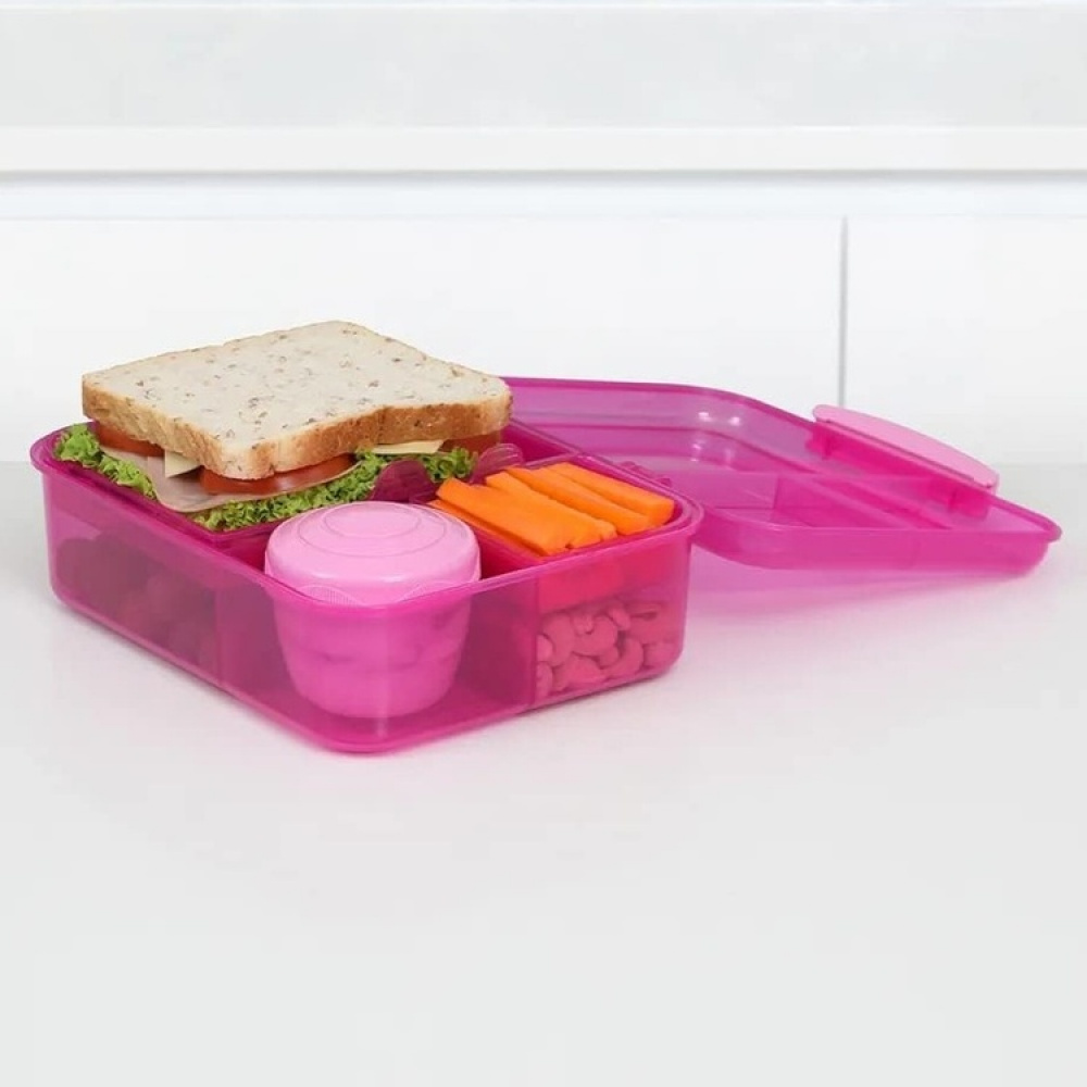 Matlåda med fack och yoghurtburk, 1,65 Liter, SISTEMA BENTO LUNCH i gruppen Förvaring / Köksförvaring / Matlådor / Lunchlådor och Bento hos SmartaSaker.se (42123)