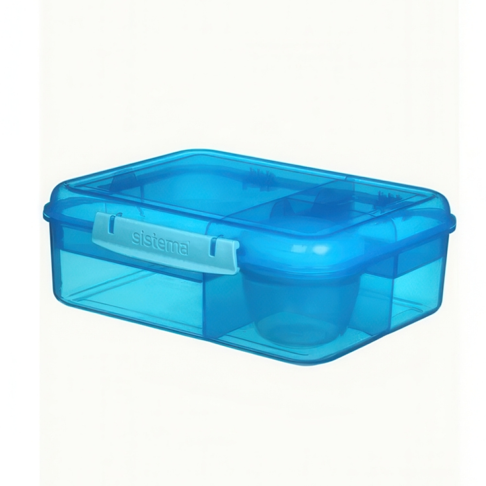 Matlåda med fack och yoghurtburk, 1,65 Liter, SISTEMA BENTO LUNCH i gruppen Förvaring / Köksförvaring / Matlådor / Lunchlådor och Bento hos SmartaSaker.se (42123)