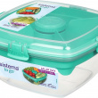 Matlåda med fack, 1,63 L, SALAD MAX TO GO, 19 x 19 x H 10 cm Matlåda med fack, 1,63 L, SALAD MAX TO GO, 19 x 19 x H 10 cm
