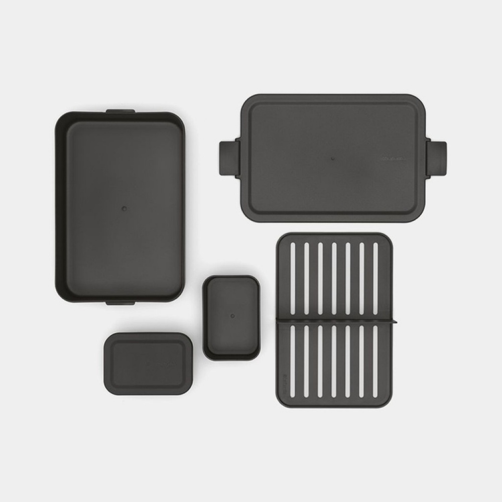 Matlåda med fack, 2 L, BRABANTIA MAKE & TAKE LARGE BENTO BOX , 25,5 x 16,7 x H 6,2 cm i gruppen Förvaring / Köksförvaring / Matlådor / SmartStore matlådor hos SmartaSaker.se (42127)