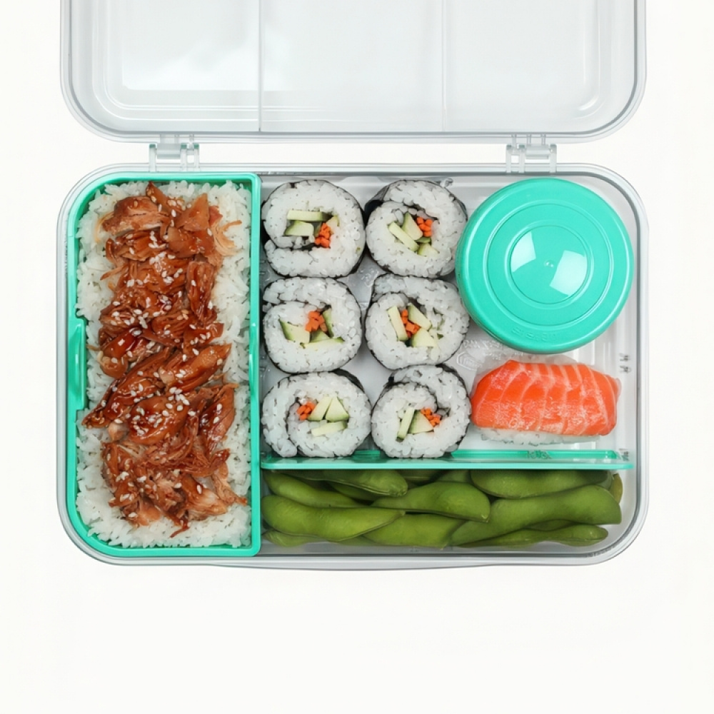 Matlåda med flexibla fack och burk, 1,48 Liter, SISTEMA BENTO CREATE i gruppen Förvaring / Köksförvaring / Matlådor / Lunchlådor och Bento hos SmartaSaker.se (42129)