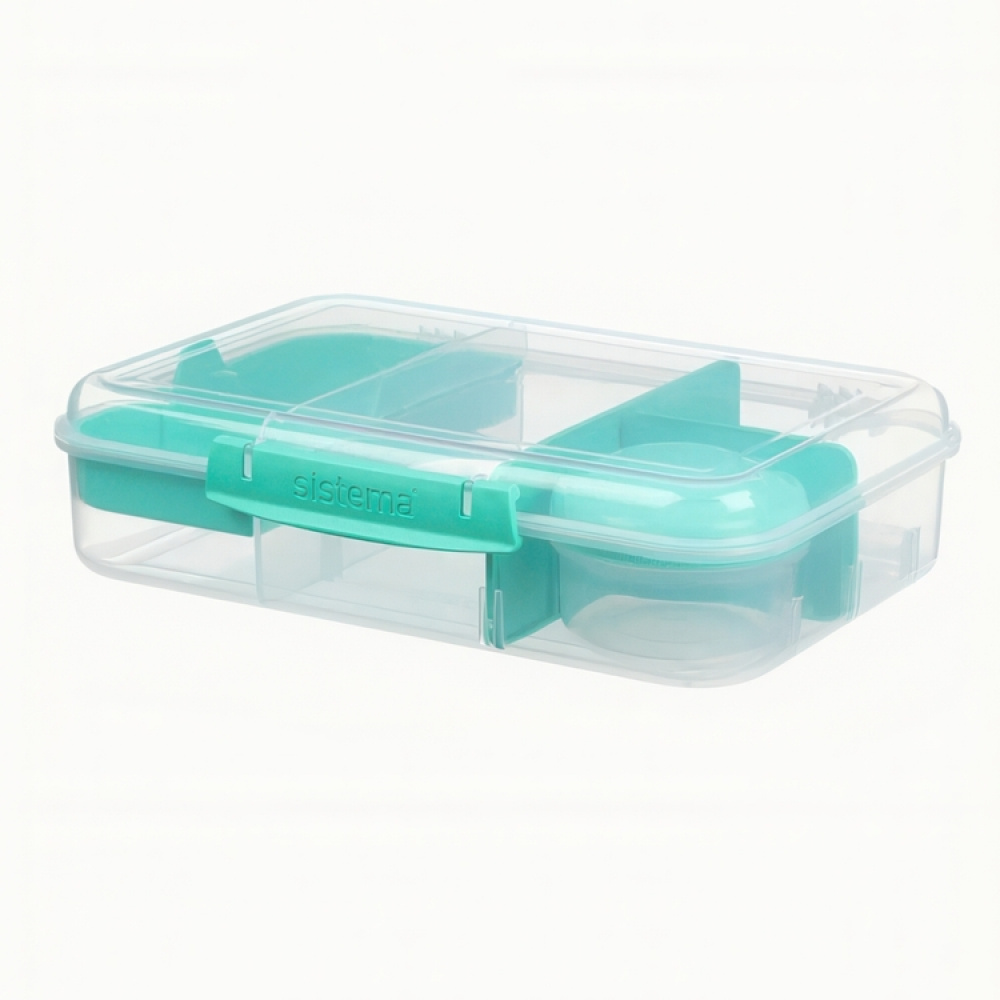 Matlåda med flexibla fack och burk, 1,48 Liter, SISTEMA BENTO CREATE i gruppen Förvaring / Köksförvaring / Matlådor / Lunchlådor och Bento hos SmartaSaker.se (42129)