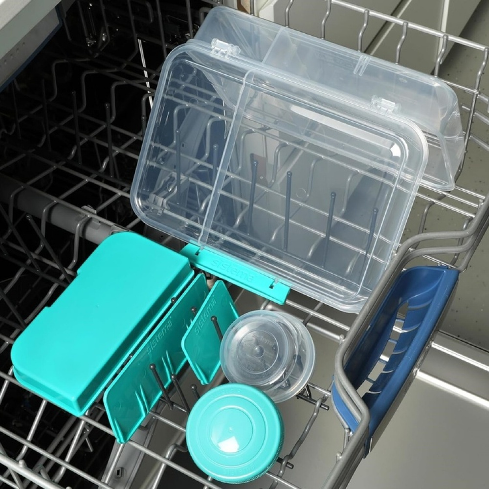 Matlåda med flexibla fack och burk, 1,48 Liter, SISTEMA BENTO CREATE i gruppen Förvaring / Köksförvaring / Matlådor / Lunchlådor och Bento hos SmartaSaker.se (42129)