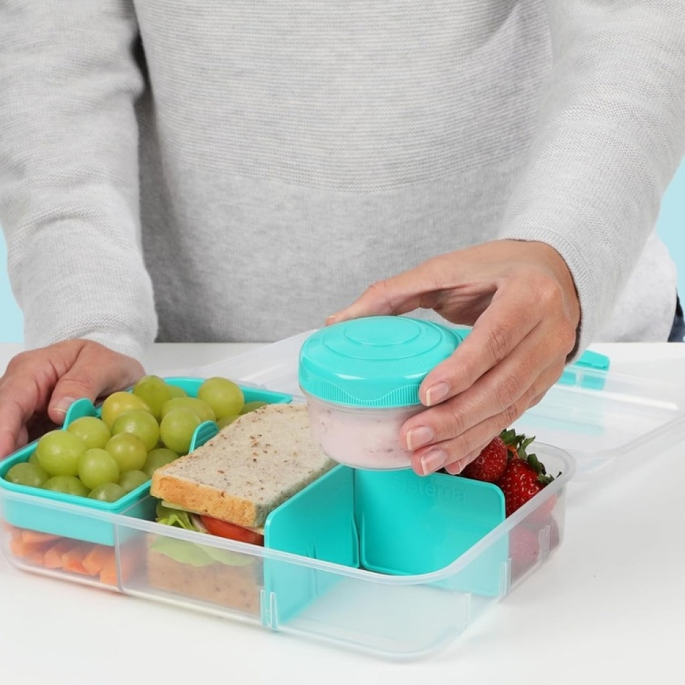 Matlåda med flexibla fack och burk, 1,48 Liter, SISTEMA BENTO CREATE i gruppen Förvaring / Köksförvaring / Matlådor / Lunchlådor och Bento hos SmartaSaker.se (42129)
