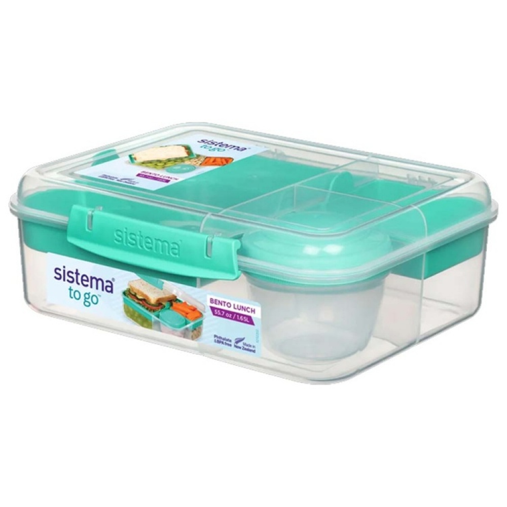 Matlåda med flexibla fack och burk, 1,48 Liter, SISTEMA BENTO CREATE i gruppen Förvaring / Köksförvaring / Matlådor / Lunchlådor och Bento hos SmartaSaker.se (42129)