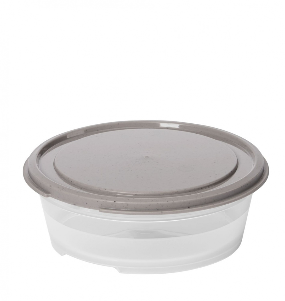 Matlåda, Rund, 0,3 L, SMARTSTORE SUSTAIN, Transparent / Earl grey i gruppen Förvaring / Köksförvaring / Matlådor / Plast hos SmartaSaker.se (42137)