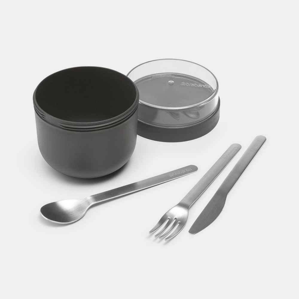 Matlåda, 0,5 L, BRABANTIA MAKE & TAKE BREAKFAST, Ø 11 x H 11,1 cm i gruppen Förvaring / Köksförvaring / Matlådor / Matlådor i plast hos SmartaSaker.se (42138)