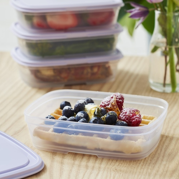 Matlåda, 0,5 L, SMARTSTORE FRESH, Transparent / Lila i gruppen Förvaring / Köksförvaring / Matlådor / SmartStore matlådor hos SmartaSaker.se (42139)