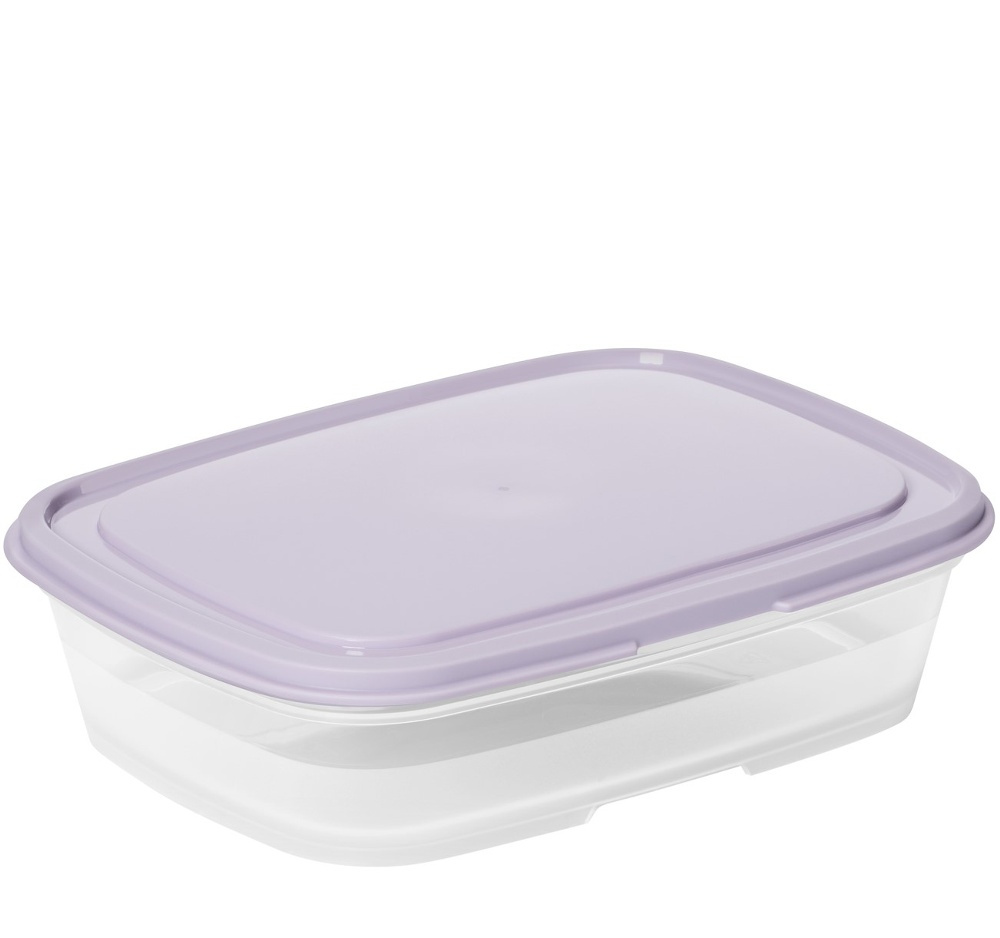 Matlåda, 0,5 L, SMARTSTORE FRESH, Transparent / Lila i gruppen Förvaring / Köksförvaring / Matlådor / SmartStore matlådor hos SmartaSaker.se (42139)