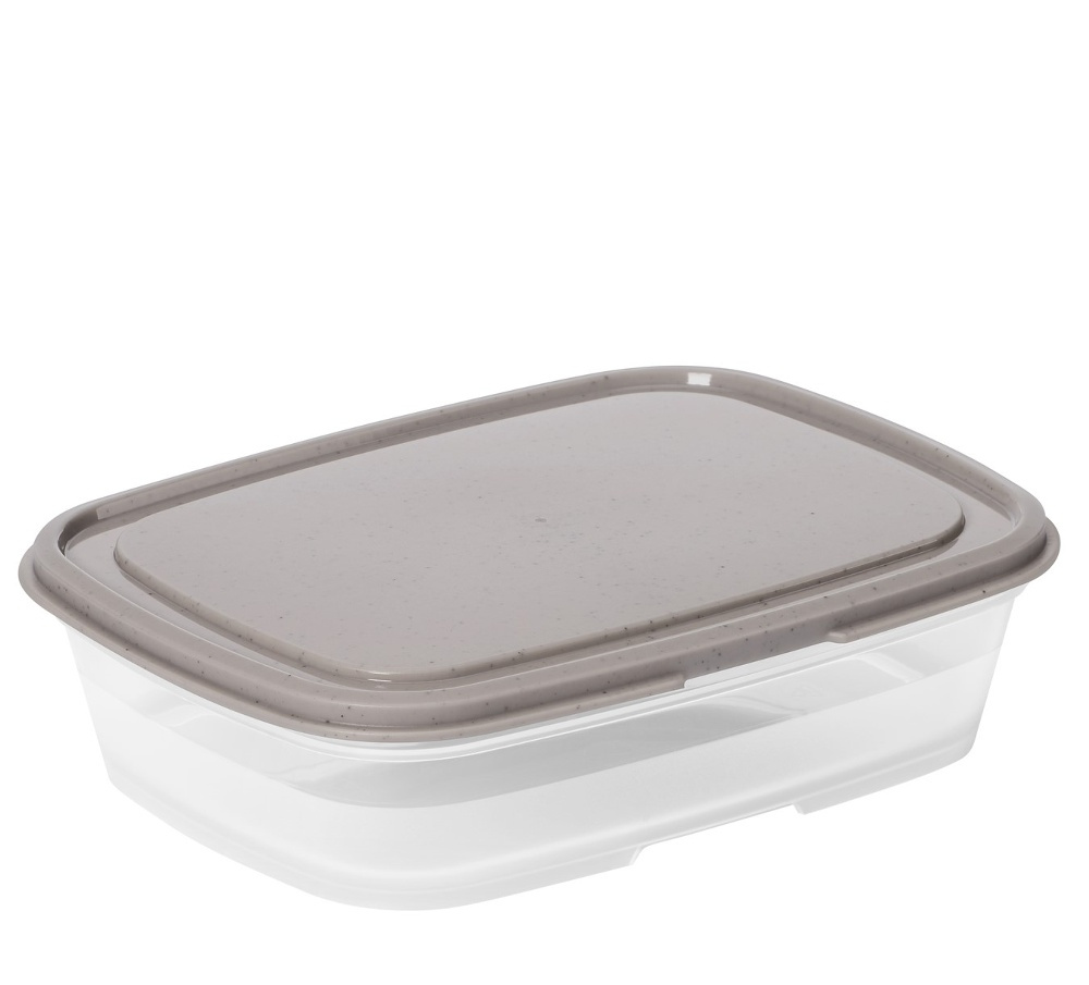 Matlåda, 0,5 L, SMARTSTORE SUSTAIN, Transparent / Earl grey i gruppen Förvaring / Köksförvaring / Matlådor / Plast hos SmartaSaker.se (42140)