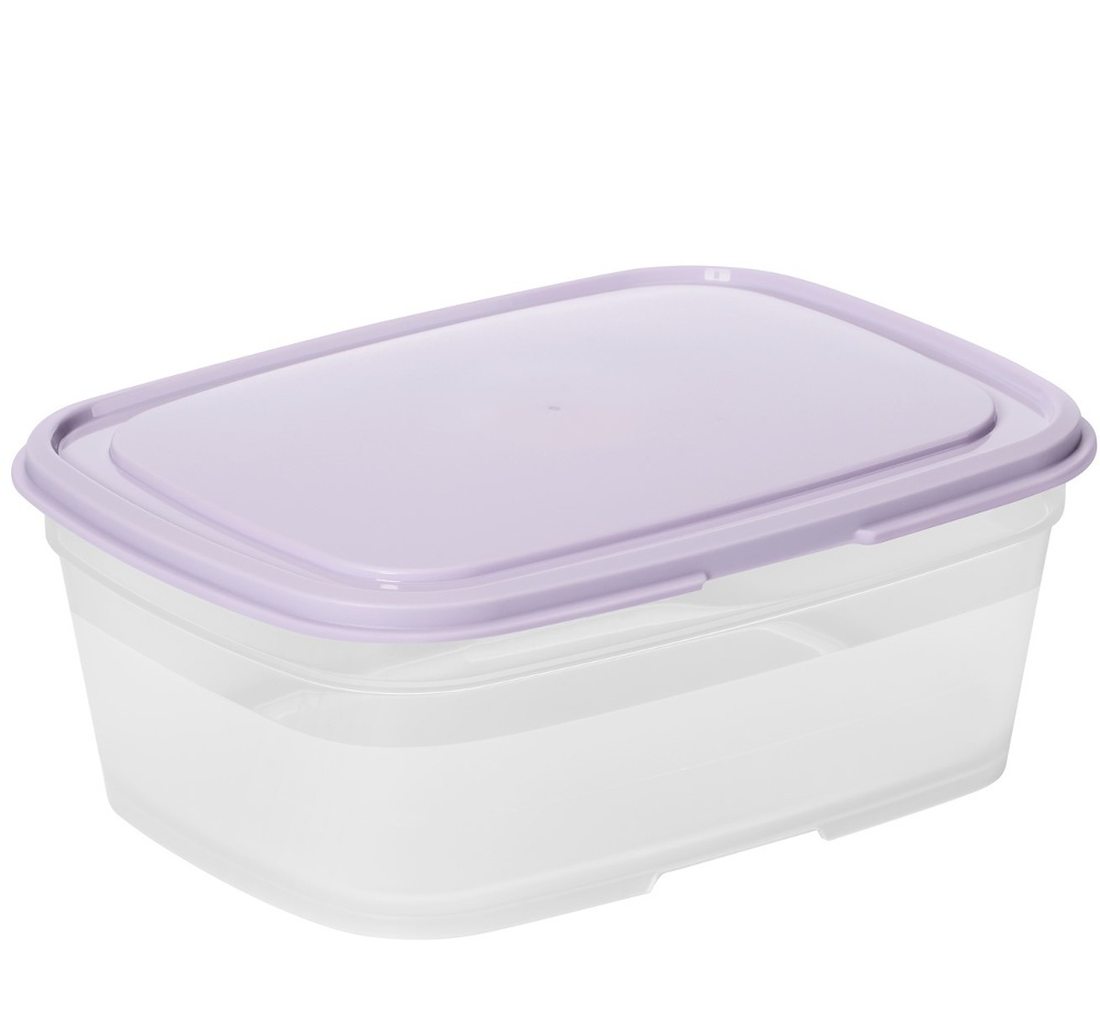 Matlåda, 0,8 L, SMARTSTORE FRESH, Transparent / Lila i gruppen Förvaring / Köksförvaring / Matlådor / SmartStore matlådor hos SmartaSaker.se (42142)