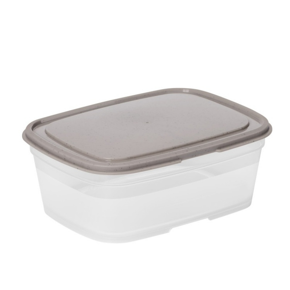 Matlåda, 0,8 L, SMARTSTORE SUSTAIN, Transparent / Earl grey i gruppen Förvaring / Köksförvaring / Matlådor / Matlådor i plast hos SmartaSaker.se (42143)