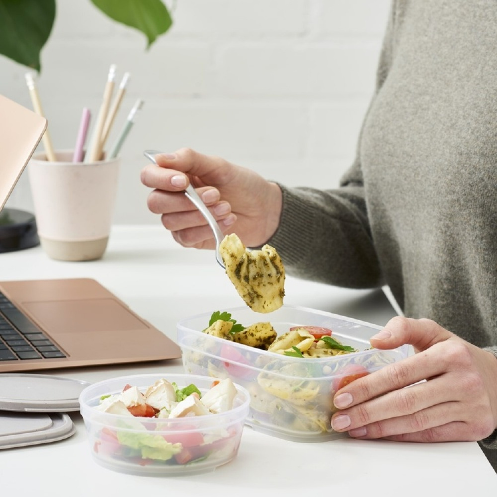 Matlåda, 0,8 L, SMARTSTORE SUSTAIN, Transparent / Earl grey i gruppen Förvaring / Köksförvaring / Matlådor / Matlådor i plast hos SmartaSaker.se (42143)