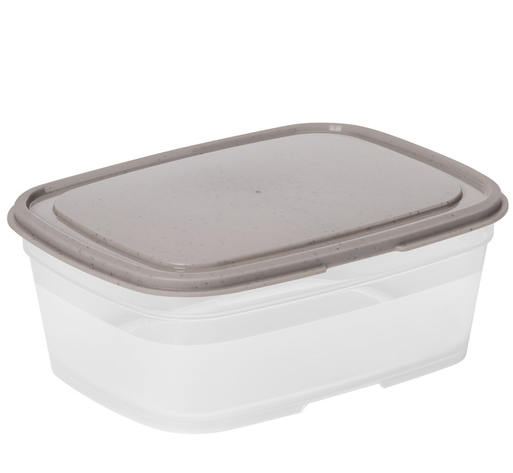 Matlåda, 0,8 L, SMARTSTORE SUSTAIN, Transparent / Earl grey i gruppen Förvaring / Köksförvaring / Matlådor / Plast hos SmartaSaker.se (42143)