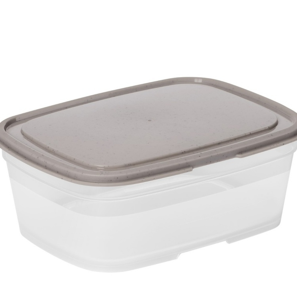 Matlåda, 0,8 L, SMARTSTORE SUSTAIN, Transparent / Earl grey i gruppen Förvaring / Köksförvaring / Matlådor / Matlådor i plast hos SmartaSaker.se (42143)