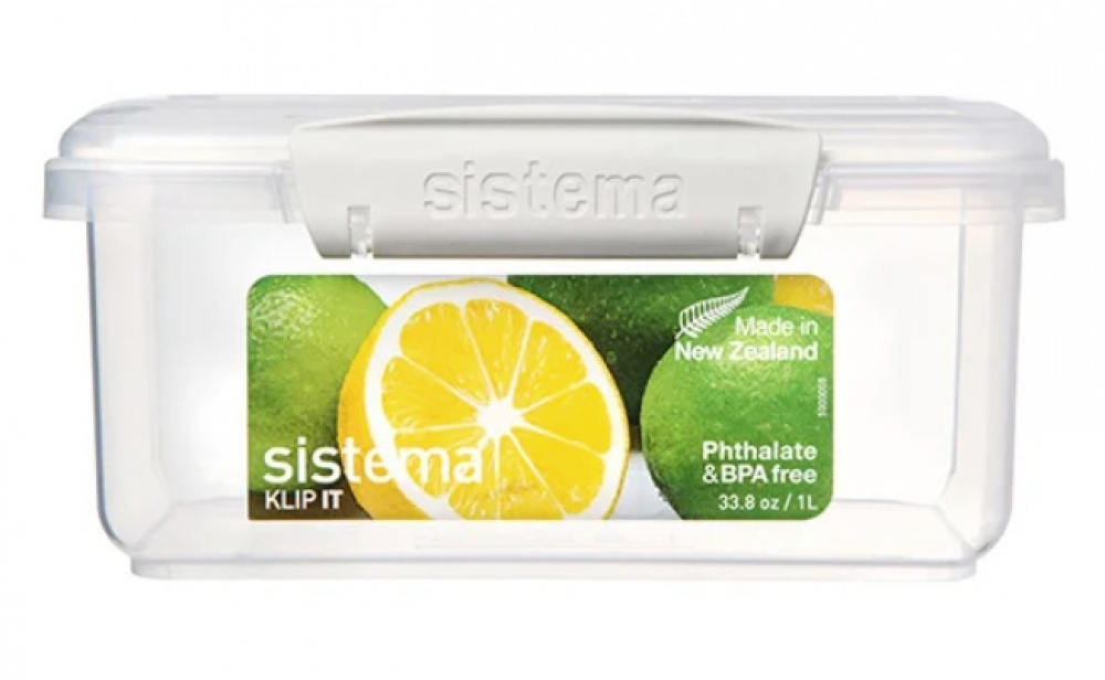 Matlåda, 1 L, KLIP-IT WHITE, 17,5 x 12 x H 8 cm, Klar / Vit i gruppen Förvaring / Köksförvaring / Matlådor / Plast hos SmartaSaker.se (42145)