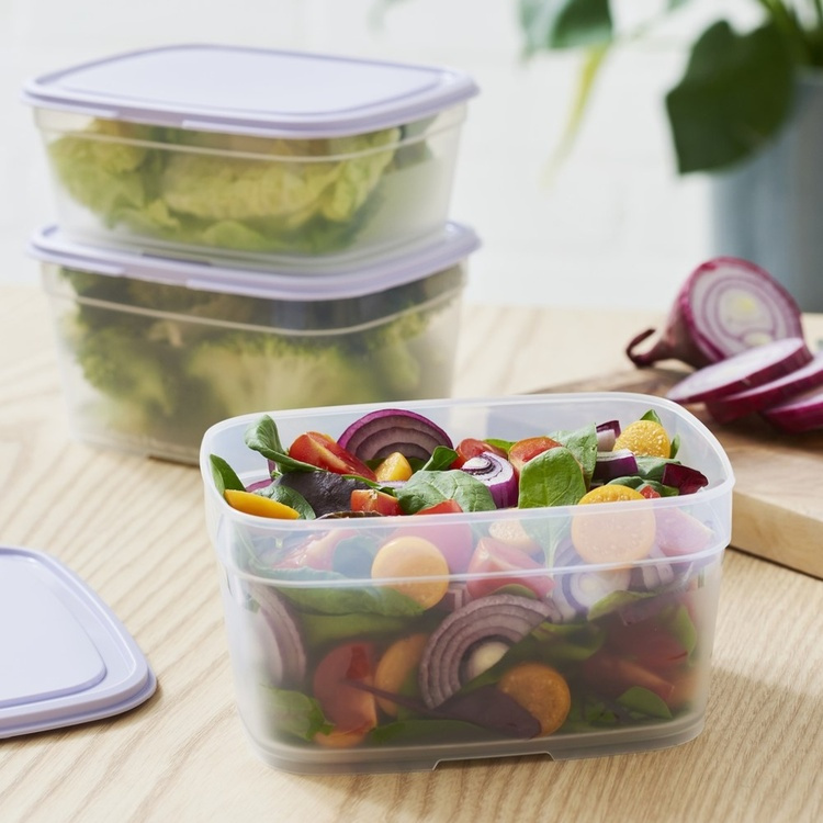Matlåda, 1 L, SMARTSTORE FRESH, Transparent / Lila i gruppen Förvaring / Köksförvaring / Matlådor / SmartStore matlådor hos SmartaSaker.se (42146)