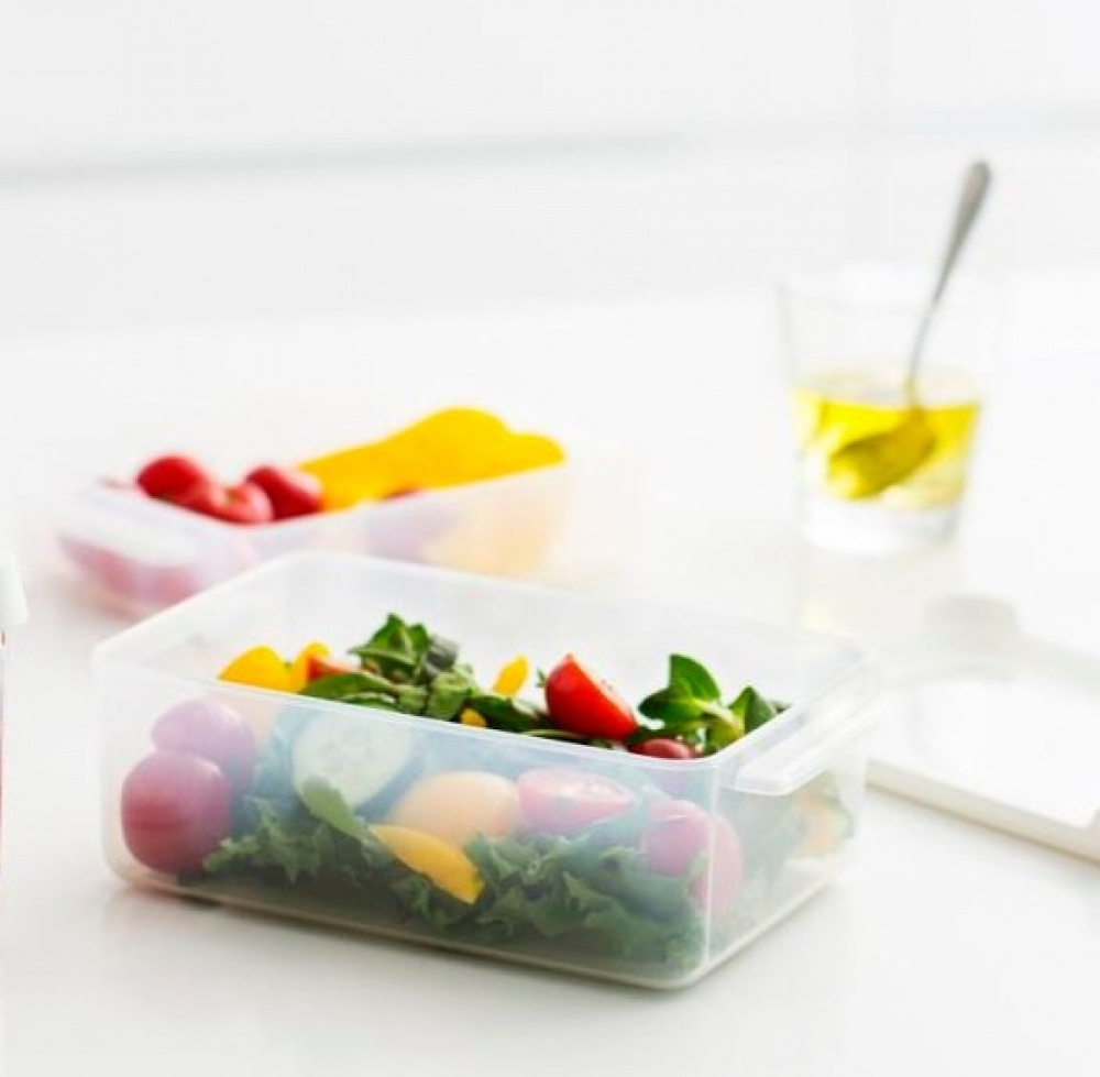 Matlåda, 1 L, SMARTSTORE SNACK, Klar / Vit i gruppen Förvaring / Köksförvaring / Matlådor / Plast hos SmartaSaker.se (42147)