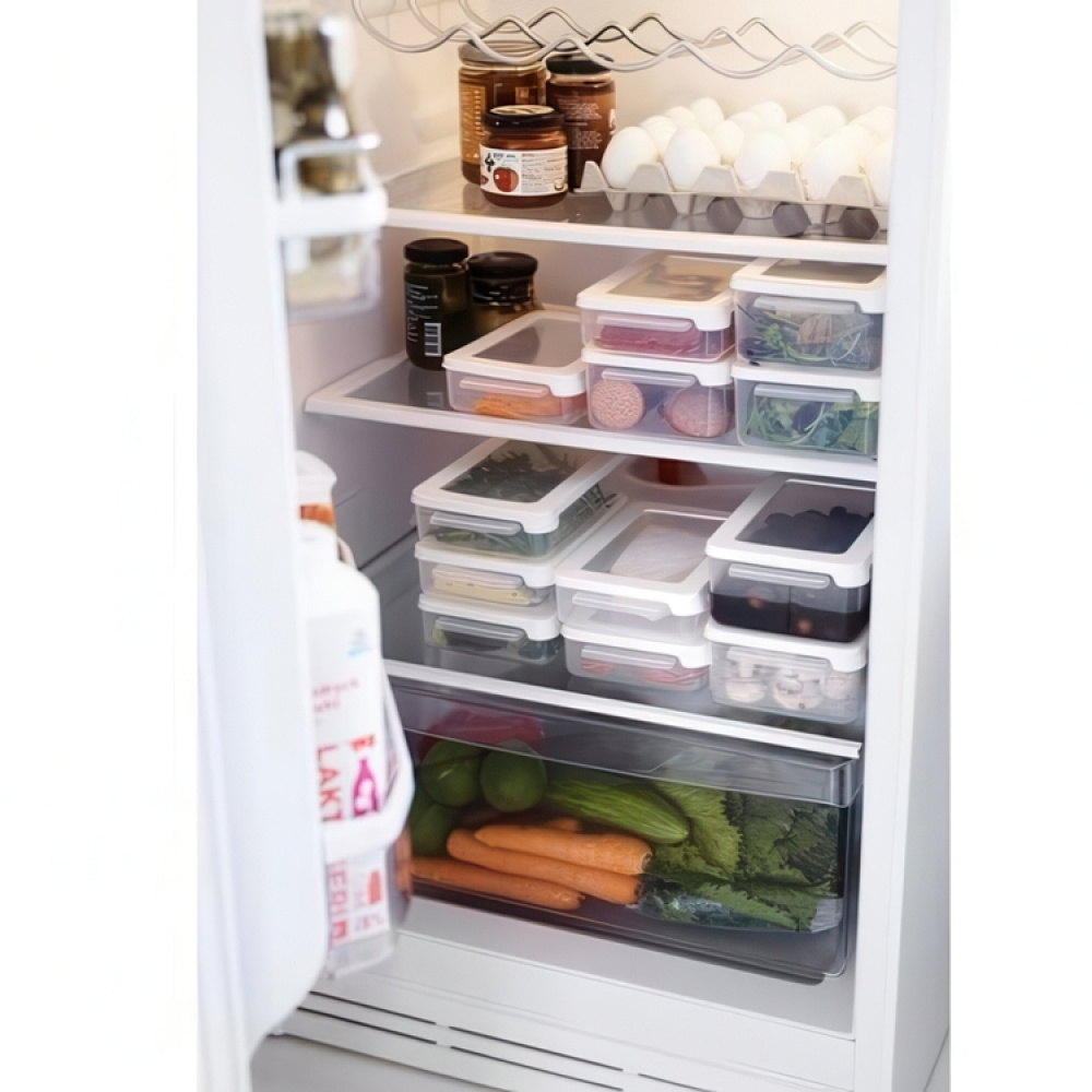 Matlåda, 1 L, SMARTSTORE SNACK, Klar / Vit i gruppen Förvaring / Köksförvaring / Matlådor / Matlådor i plast hos SmartaSaker.se (42147)