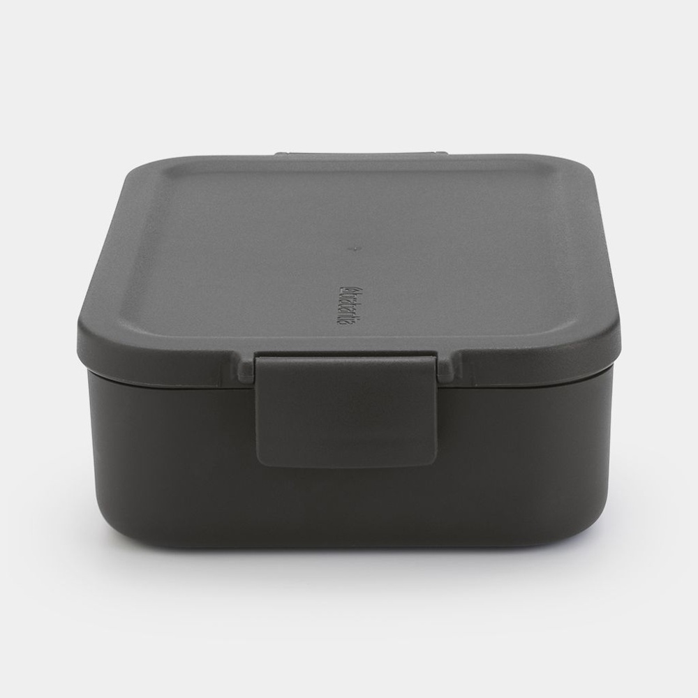 Matlåda, 1,1 L, BRABANTIA MAKE & TAKE MEDIUM LUNCH BOX , 20 x 13,5 x H 5,5 cm, Mörkgrå i gruppen Förvaring / Köksförvaring / Matlådor / Plast hos SmartaSaker.se (42149)