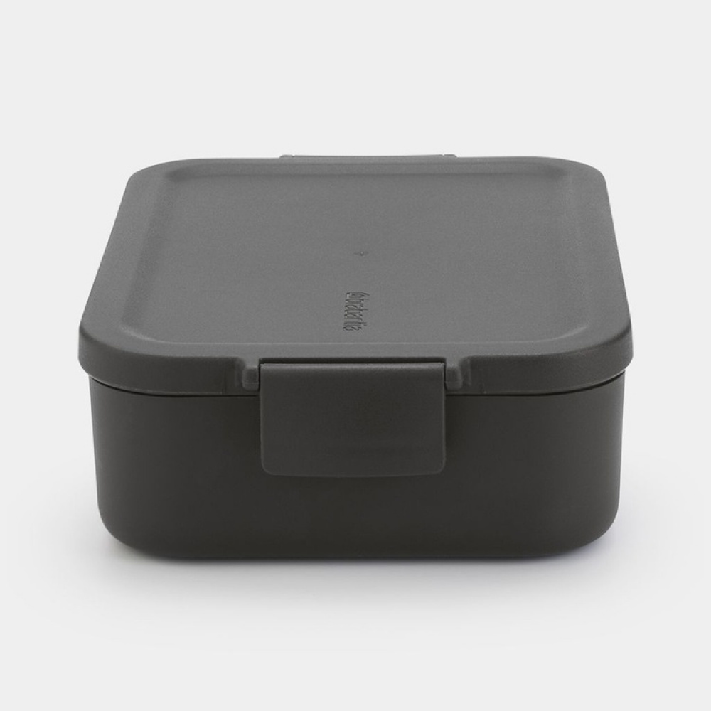 Matlåda, 1,1 L, BRABANTIA MAKE & TAKE MEDIUM LUNCH BOX , 20 x 13,5 x H 5,5 cm, Mörkgrå i gruppen Förvaring / Köksförvaring / Matlådor / Matlådor i plast hos SmartaSaker.se (42149)