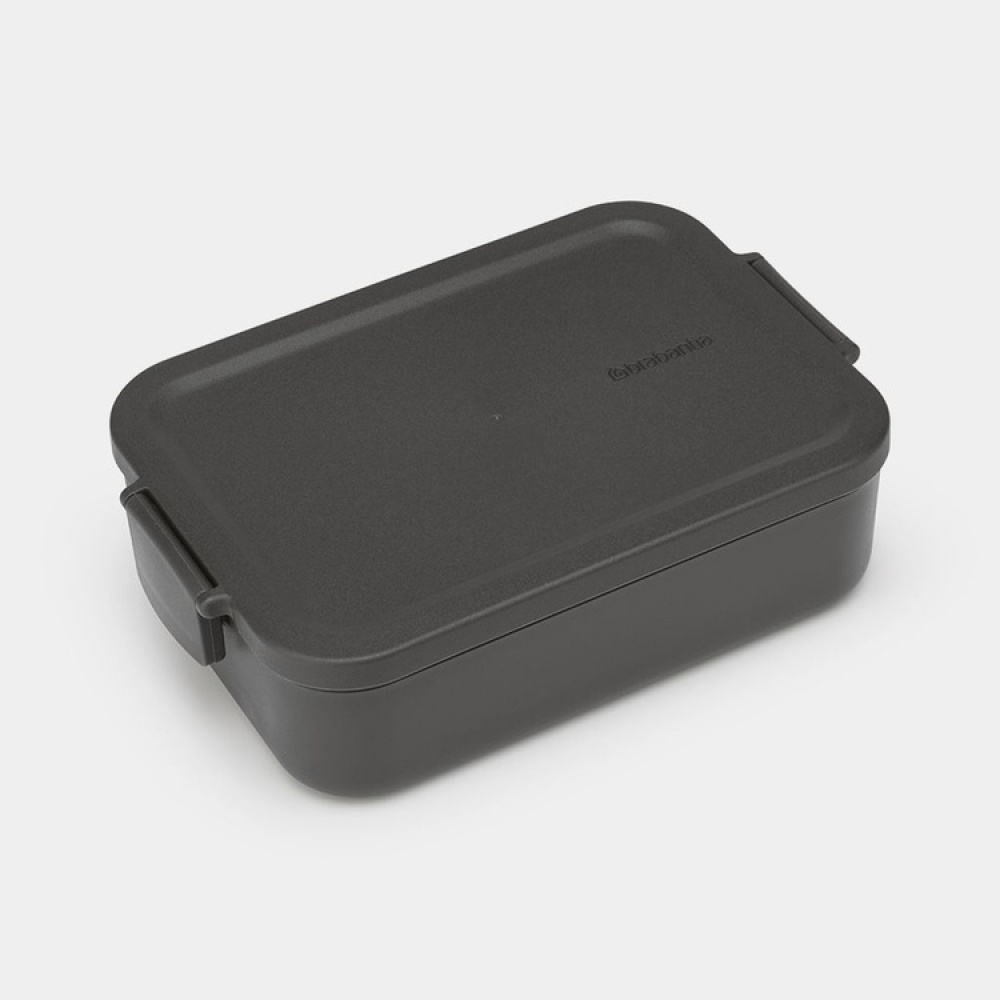 Matlåda, 1,1 L, BRABANTIA MAKE & TAKE MEDIUM LUNCH BOX , 20 x 13,5 x H 5,5 cm, Mörkgrå i gruppen Förvaring / Köksförvaring / Matlådor / Matlådor i plast hos SmartaSaker.se (42149)