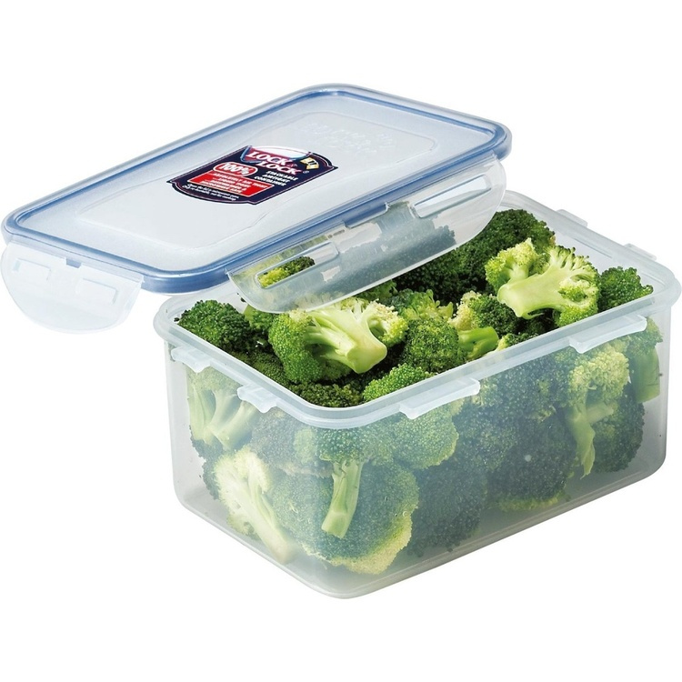 Matlåda, 1,1 L, LOCK & LOCK, 18 x 13 x H 9 cm, Klar / Blå i gruppen Förvaring / Köksförvaring / Matlådor / Matlådor i plast hos SmartaSaker.se (42152)