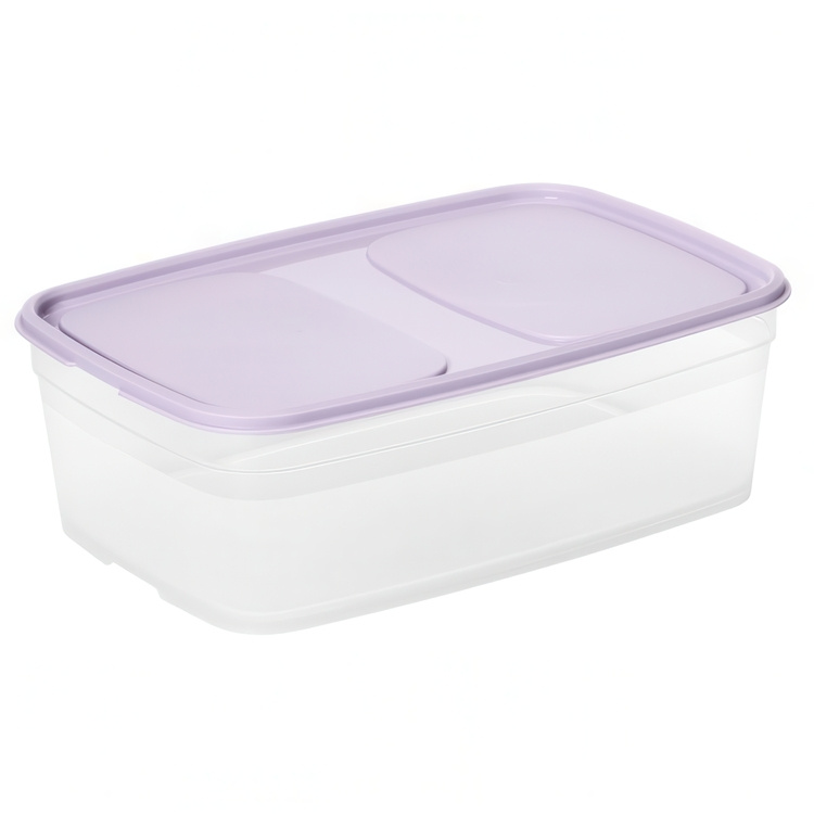 Matlåda, 2,2 L, SMARTSTORE FRESH, Transparent / Lila i gruppen Förvaring / Köksförvaring / Matlådor / Matlådor i plast hos SmartaSaker.se (42157)