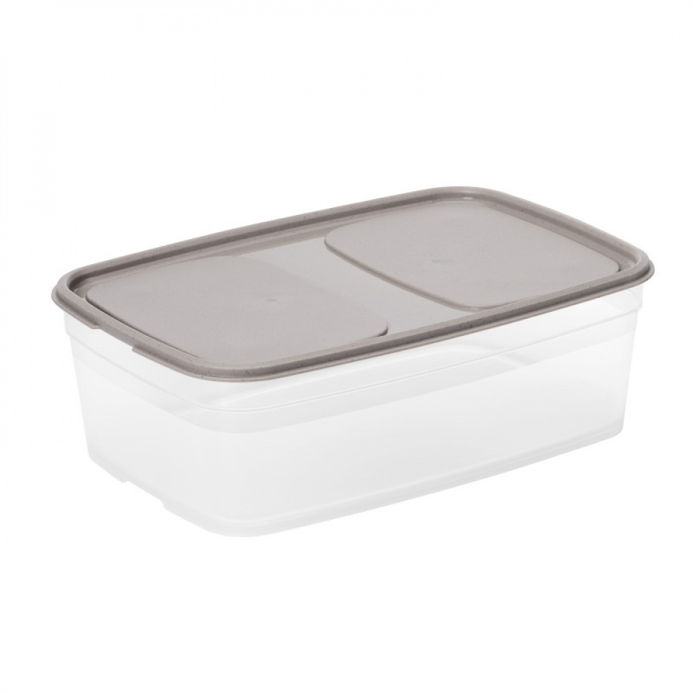 Matlåda, 2,2 L, SMARTSTORE SUSTAIN, Transparent / Earl grey i gruppen Förvaring / Köksförvaring / Matlådor / Plast hos SmartaSaker.se (42158)