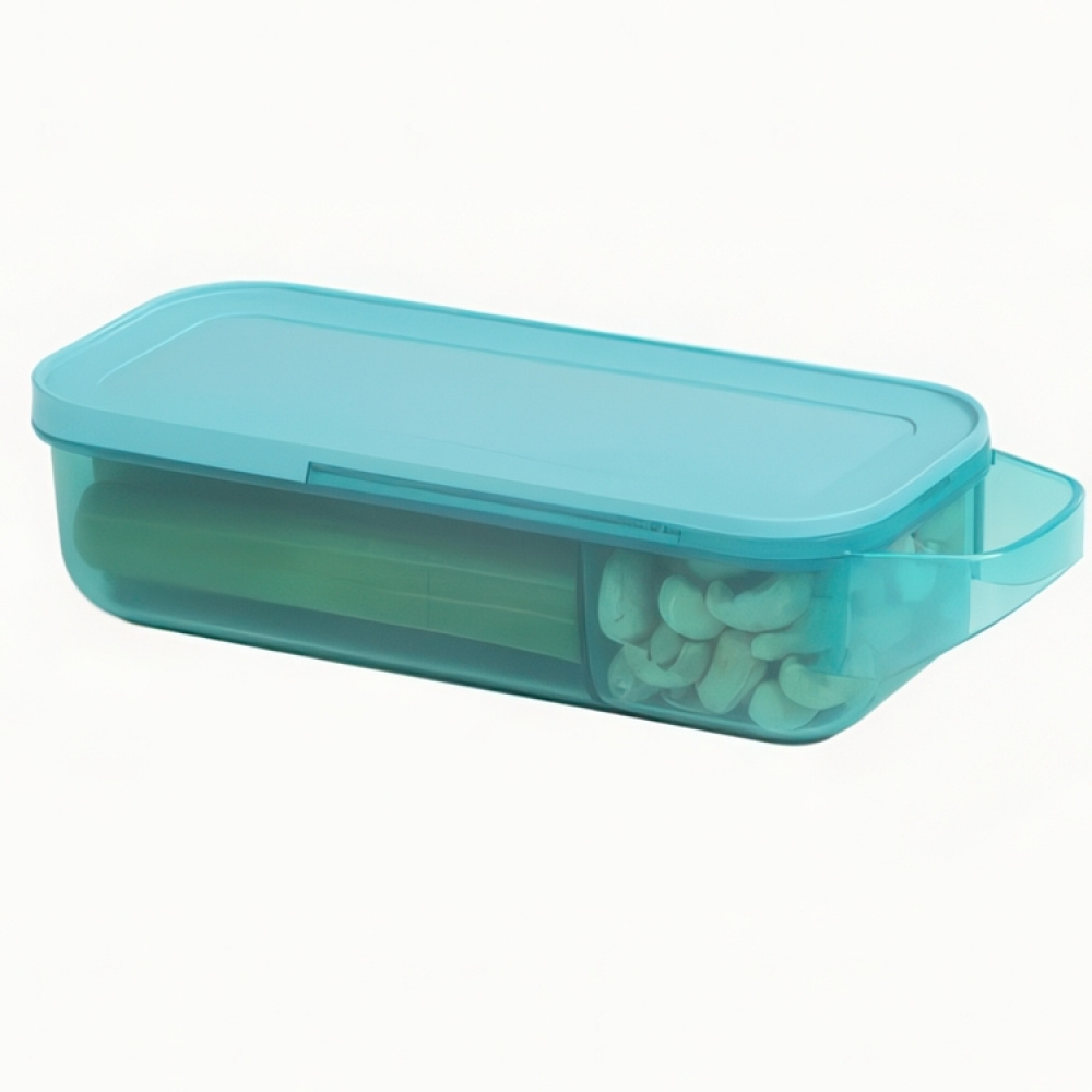 Matlåda, avlång, med fack, 445 ml, OCEAN BOUND SLIDE AND SNACK, 21,5 x 8 x H 5 cm i gruppen Förvaring / Köksförvaring / Matlådor / SmartStore matlådor hos SmartaSaker.se (42165)
