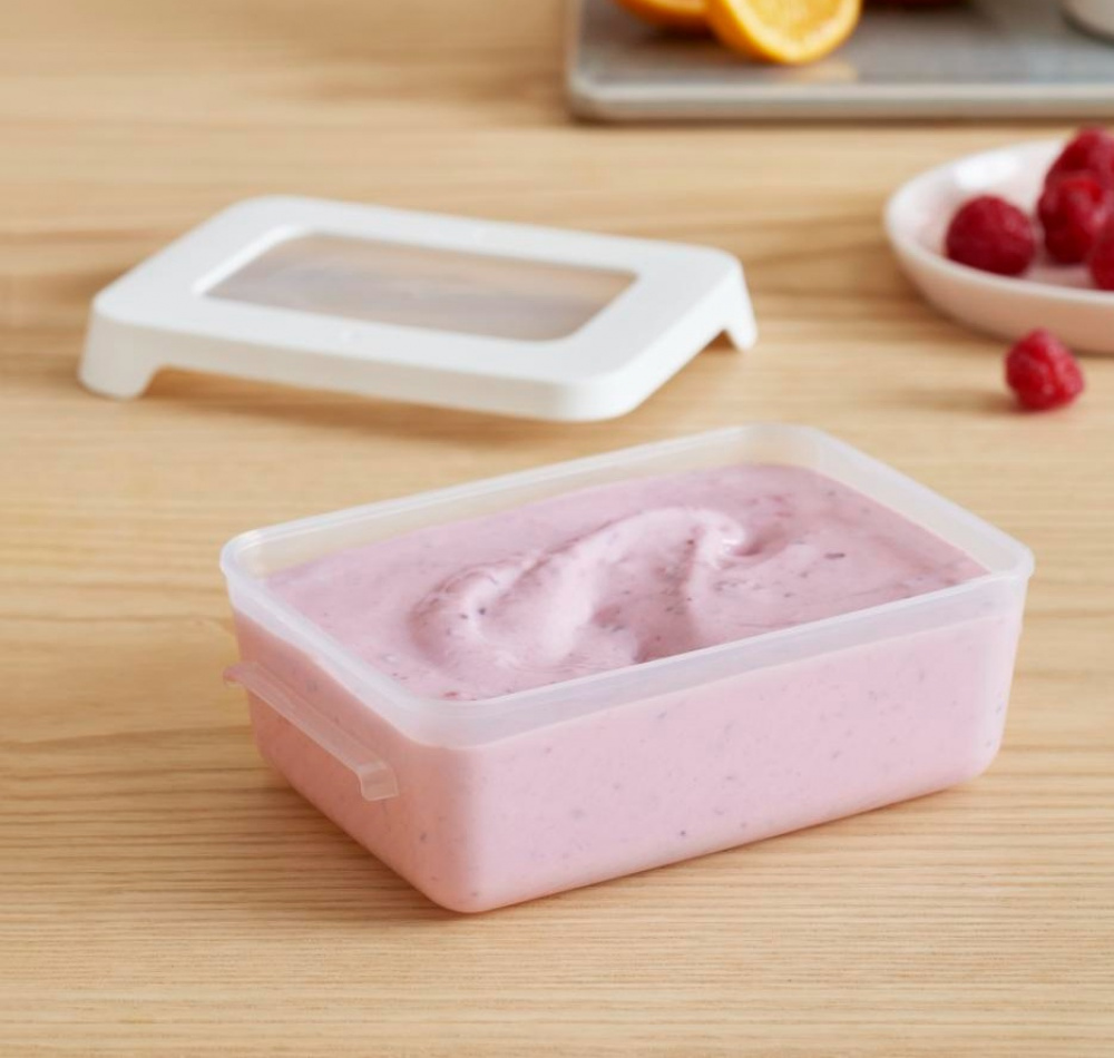 Matlåda, Liten, 0,3 L, SMARTSTORE SNACK, 12,5 x 9,5 x H4,5 cm, Klar / Vit i gruppen Förvaring / Köksförvaring / Matlådor / Plast hos SmartaSaker.se (42168)