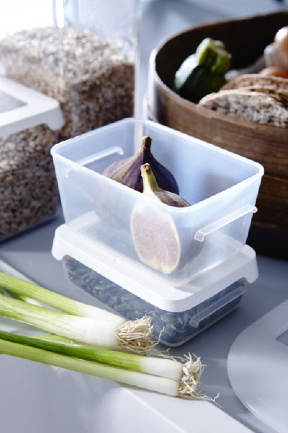 Matlåda, Liten, 0,3 L, SMARTSTORE SNACK, 12,5 x 9,5 x H4,5 cm, Klar / Vit i gruppen Förvaring / Köksförvaring / Matlådor / Plast hos SmartaSaker.se (42168)
