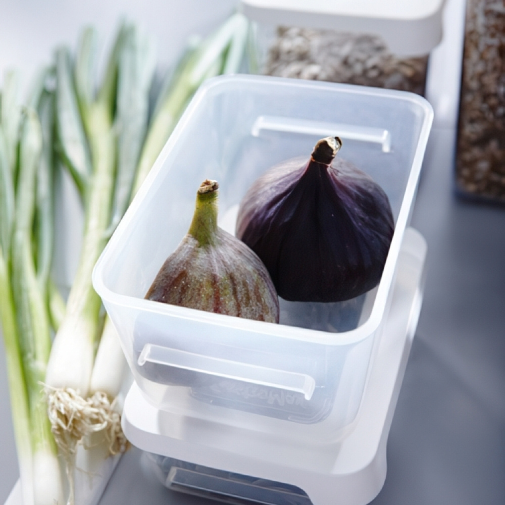 Matlåda, Liten, 0,3 L, SMARTSTORE SNACK, 12,5 x 9,5 x H4,5 cm, Klar / Vit i gruppen Förvaring / Köksförvaring / Matlådor / Matlådor i plast hos SmartaSaker.se (42168)