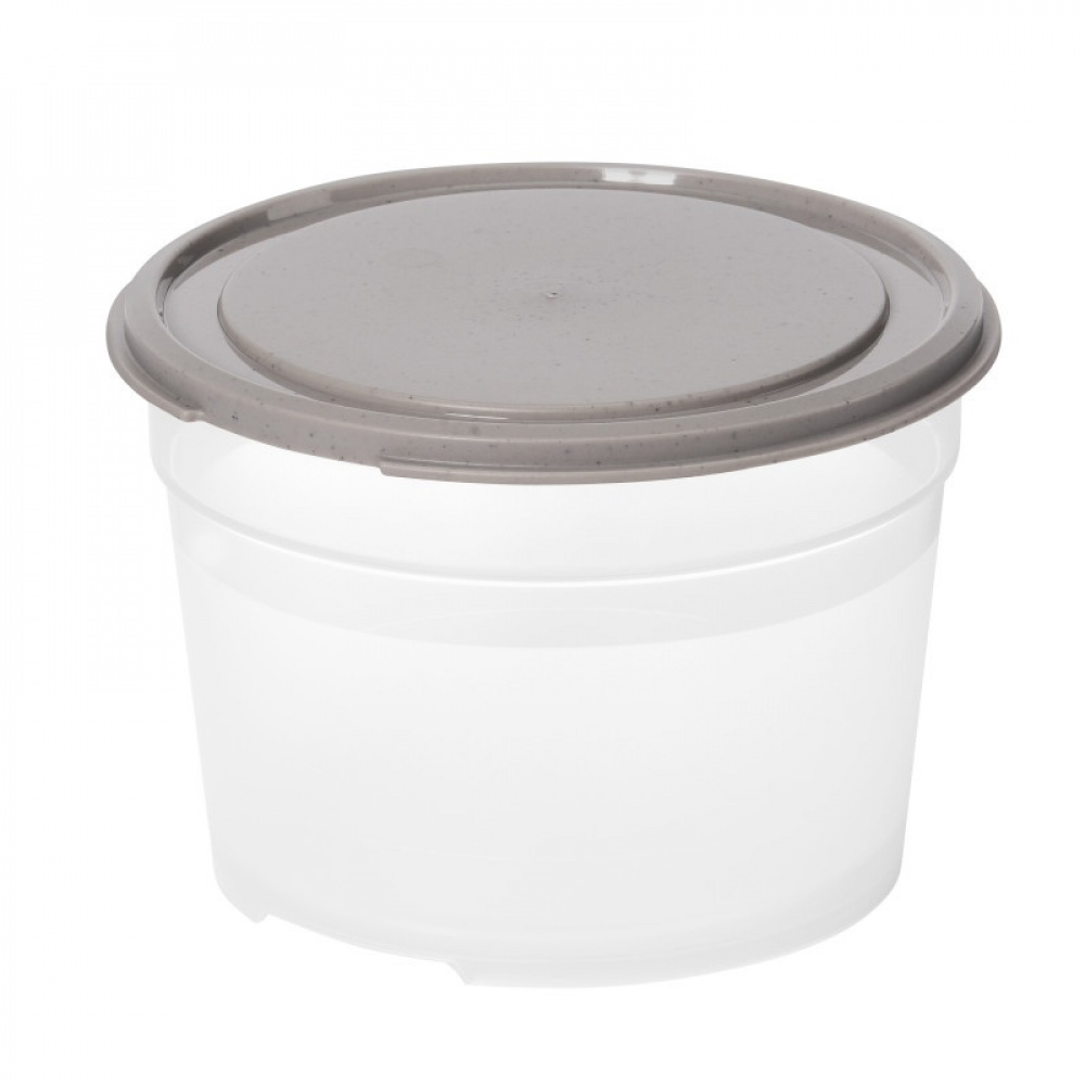 Matlåda, Rund, 0,6 L, SMARTSTORE SUSTAIN, Transparent / Earl grey i gruppen Förvaring / Köksförvaring / Matlådor / Plast hos SmartaSaker.se (42173)