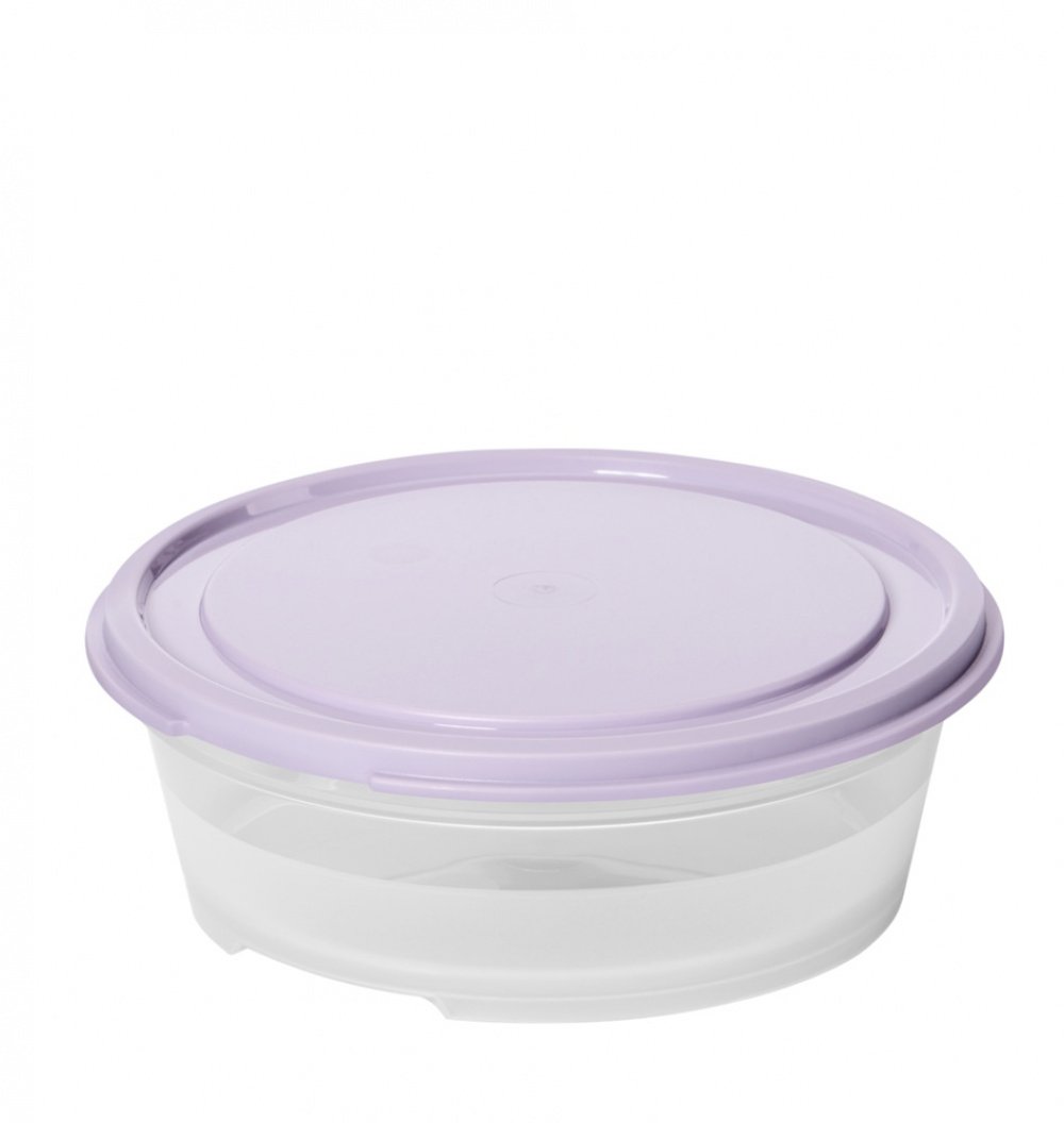 Matlåda, Rund, 0,3 L, SMARTSTORE FRESH, Transparent / Lila i gruppen Förvaring / Köksförvaring / Matlådor / Plast hos SmartaSaker.se (42174)