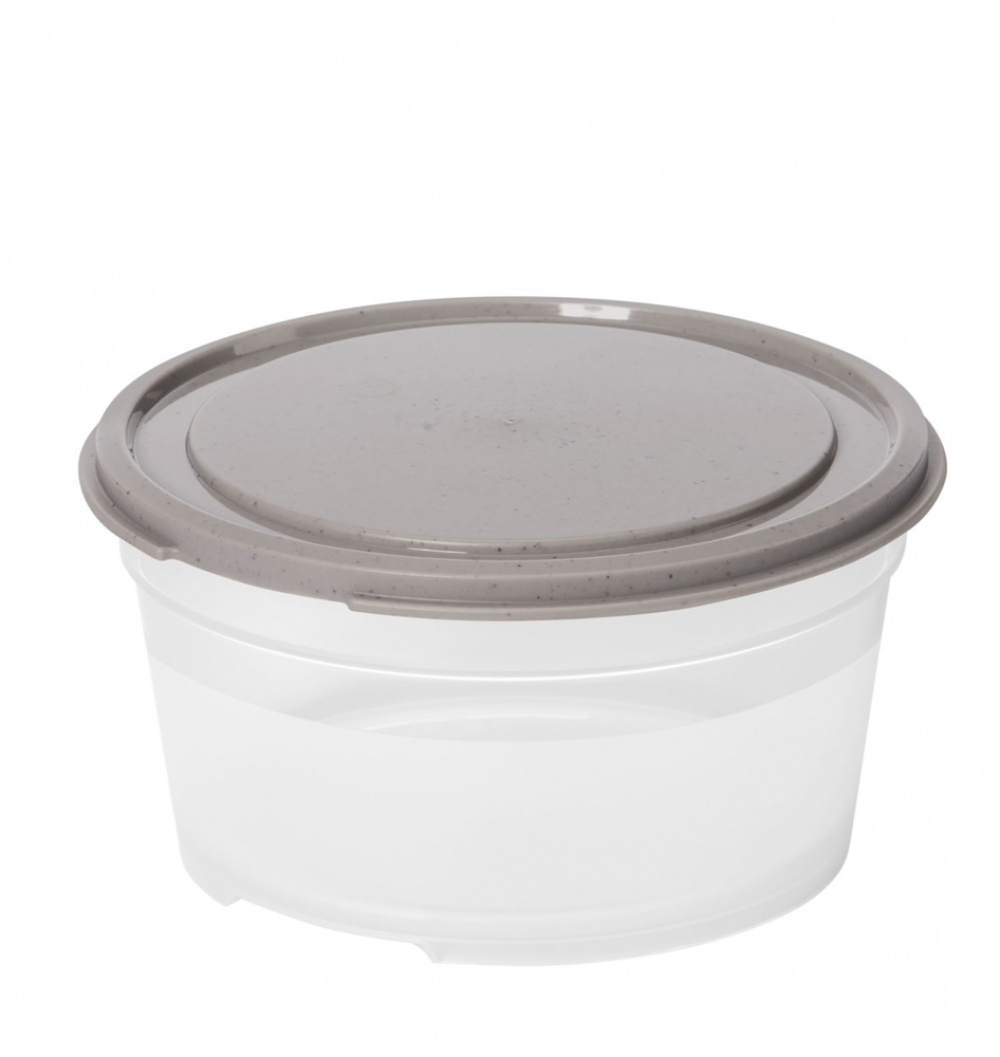 Matlåda, Rund, 0,45 L, SMARTSTORE SUSTAIN, Transparent / Earl grey i gruppen Förvaring / Köksförvaring / Matlådor / Plast hos SmartaSaker.se (42176)