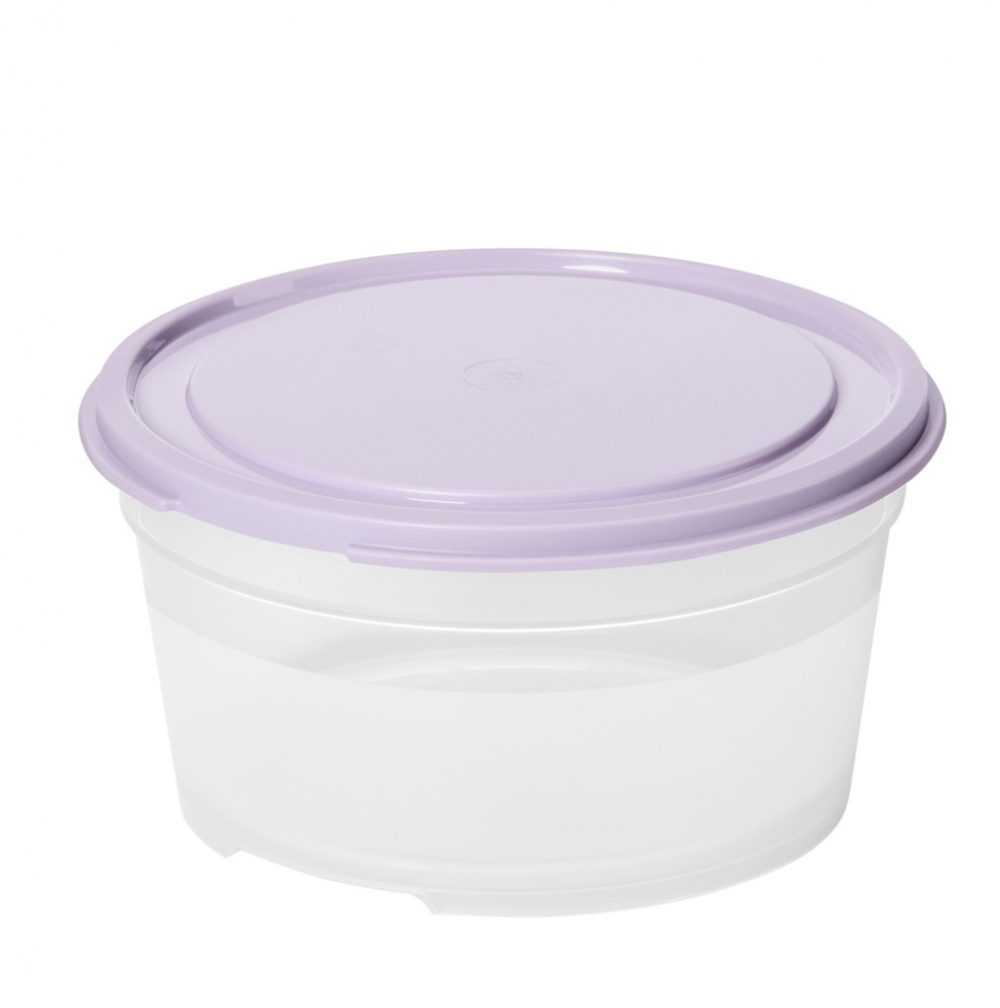 Matlåda, Rund, 0,45 L, SMARTSTORE FRESH, Transparent / Lila i gruppen Förvaring / Köksförvaring hos SmartaSaker.se (42177)