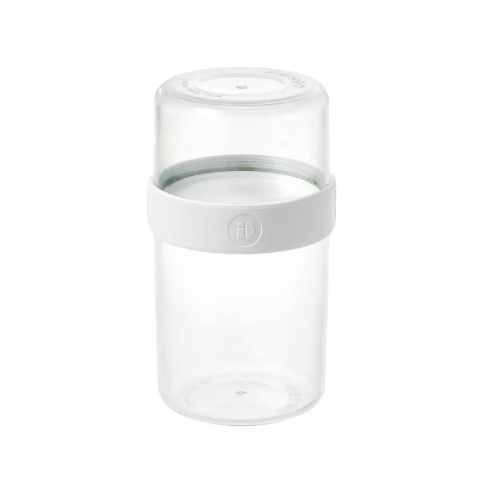 Matlåda, Tvådelad, iD FRESH STACK N\' SNACK MEDIUM, Ã˜ 9,5 x H 16 cm, Klar / Vit i gruppen Förvaring / Köksförvaring / Matlådor / SmartStore matlådor hos SmartaSaker.se (42185)
