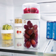 Matlåda, Tvådelad, iD FRESH STACK N\' SNACK LARGE, Ø 9,5 x H 21 cm, Klar / Vit Matlåda, Tvådelad, iD FRESH STACK N\' SNACK LARGE, Ø 9,5 x H 21 cm, Klar / Vit