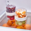 Matlåda, Tvådelad, iD FRESH STACK N\' SNACK SMALL, Ø 9,5 x H 12 cm, Klar / Vit Matlåda, Tvådelad, iD FRESH STACK N\' SNACK SMALL, Ø 9,5 x H 12 cm, Klar / Vit