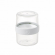 Matlåda, Tvådelad, iD FRESH STACK N\' SNACK SMALL, Ø 9,5 x H 12 cm, Klar / Vit Matlåda, Tvådelad, iD FRESH STACK N\' SNACK SMALL, Ø 9,5 x H 12 cm, Klar / Vit