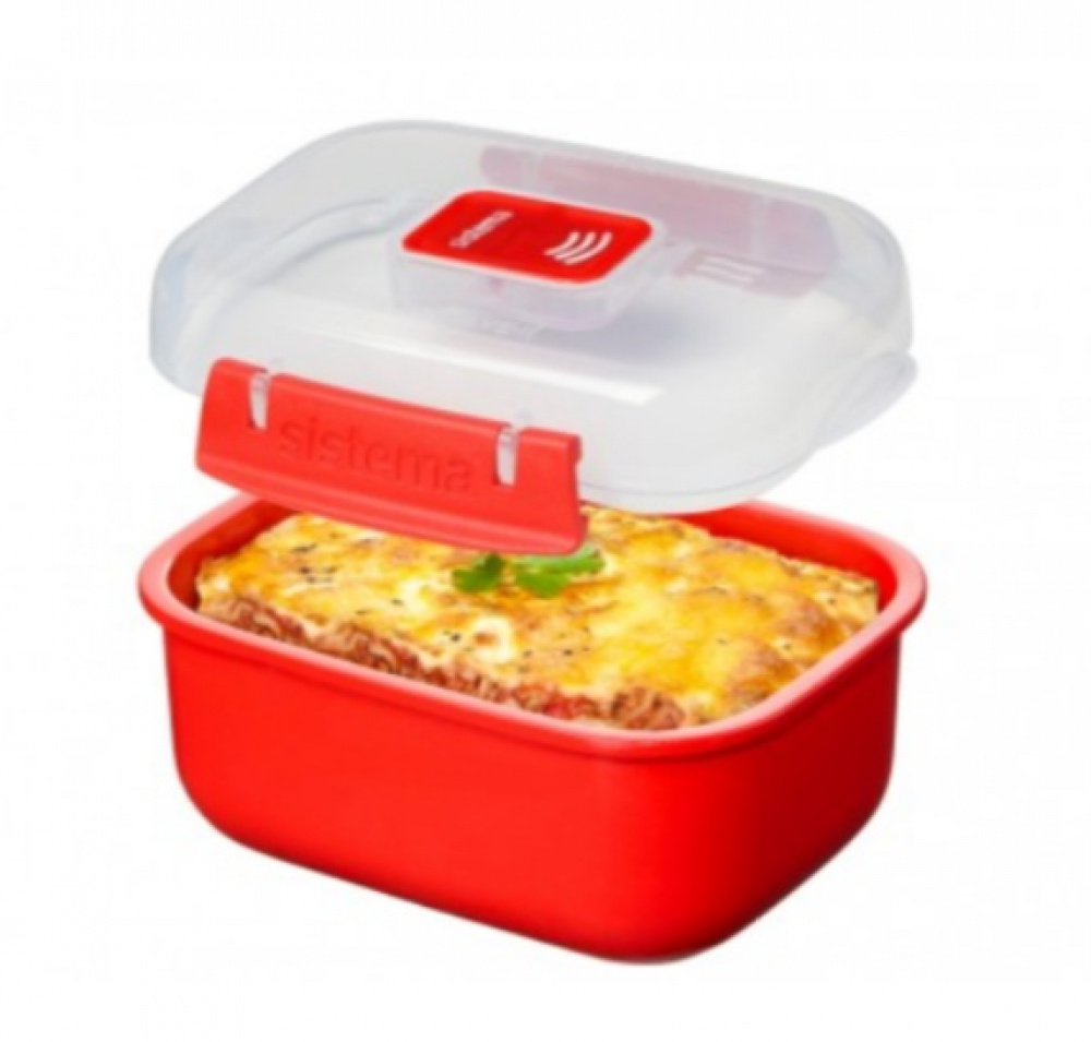 Matlådor för micro, 3 st, MICROWAVE HEAT & EAT PACK, Röda i gruppen Förvaring / Köksförvaring / Matlådor / SmartStore matlådor hos SmartaSaker.se (42199)