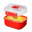 Matlådor för micro, 3 st, MICROWAVE HEAT & EAT PACK, Röda Matlådor för micro, 3 st, MICROWAVE HEAT & EAT PACK, Röda