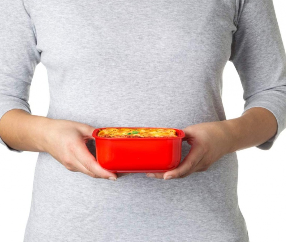 Matlådor för micro, 3 st, MICROWAVE HEAT & EAT PACK, Röda i gruppen Förvaring / Köksförvaring / Matlådor / SmartStore matlådor hos SmartaSaker.se (42199)