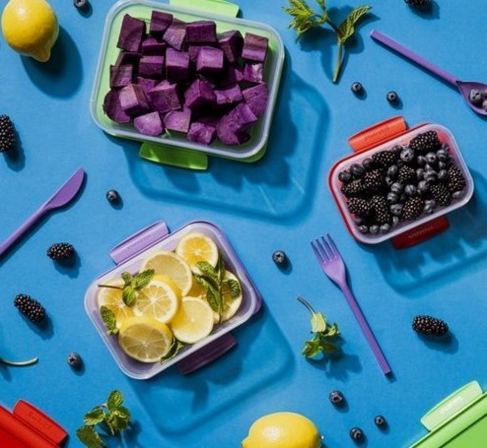 Matlådor, 5 st i olika storlekar, SISTEMA NEST IT LARGE, Klar / Mix i gruppen Förvaring / Köksförvaring / Matlådor / Plast hos SmartaSaker.se (42203)