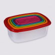 Matlådor, 6 st i olika storlekar, SMART COLORED NEST RECTANGULAR, Klar / Mix Matlådor, 6 st i olika storlekar, SMART COLORED NEST RECTANGULAR, Klar / Mix