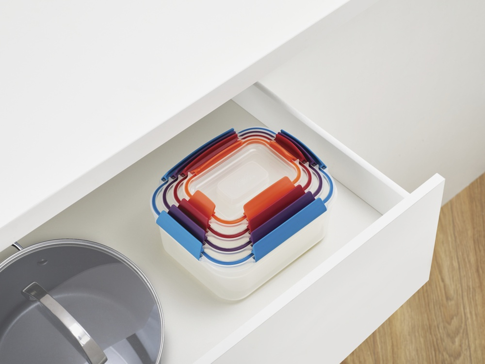 Matlådor, Set med 4 st, NEST LOCK CONTAINERS, Large, Joseph Joseph, Mix i gruppen Förvaring / Köksförvaring / Matlådor hos SmartaSaker.se (42206)