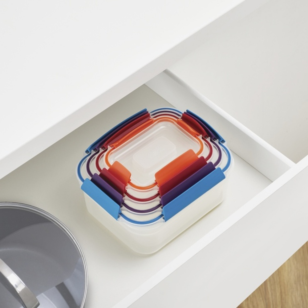 Matlådor, Set med 4 st, NEST LOCK CONTAINERS, Large, Joseph Joseph, Mix i gruppen Förvaring / Köksförvaring / Matlådor hos SmartaSaker.se (42206)