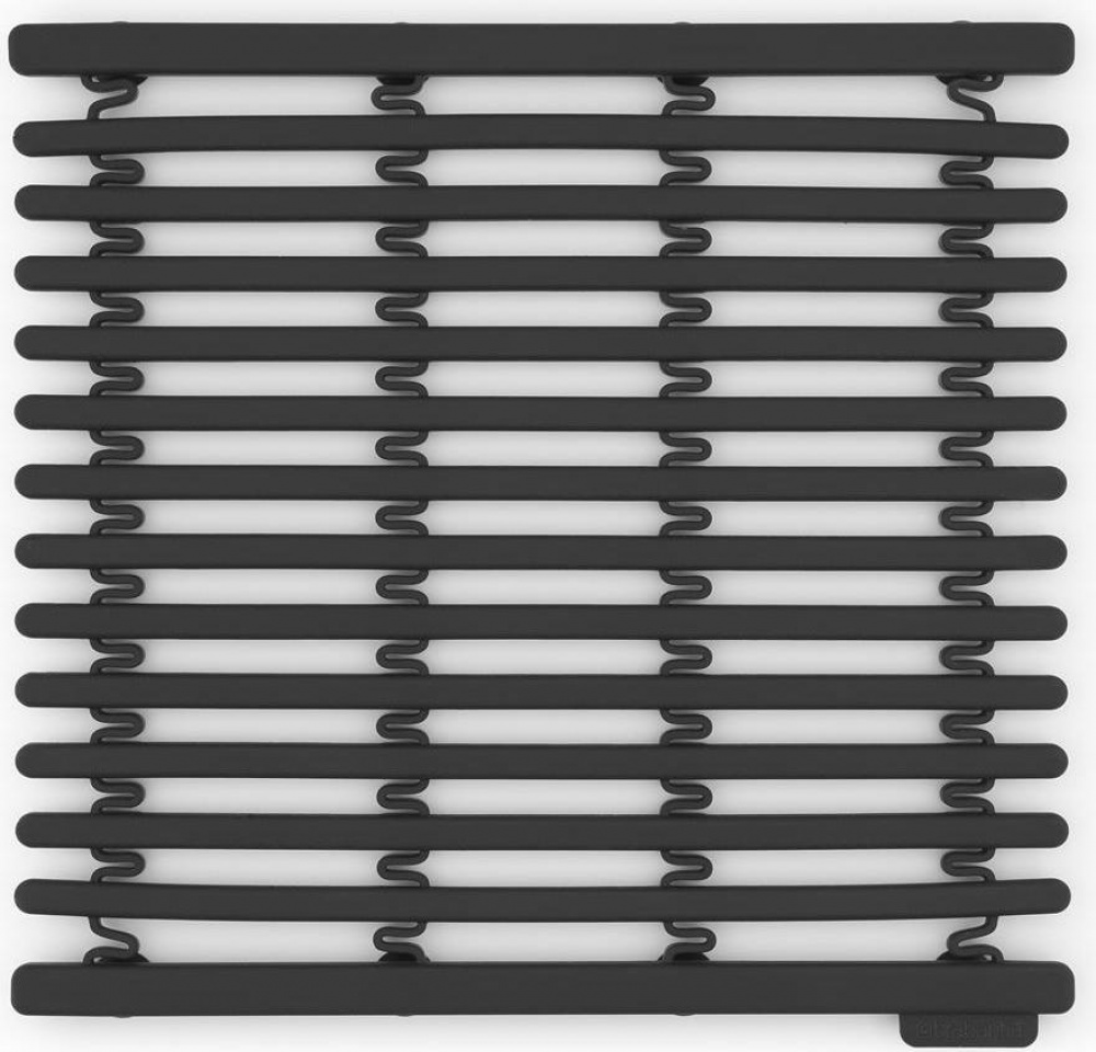 Matta för diskhon, BRABANTIA SILICONE SINK MAT, 30 x 30 - 45 cm, Mörkgrå i gruppen Förvaring / Köksförvaring / Diskställ och diskbänk hos SmartaSaker.se (42210)